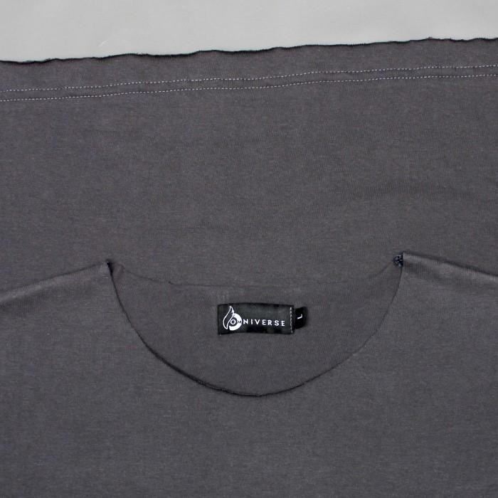 ZIMPLE UNFINISHED T-SHIRT kaos polos pria tanpa kerah