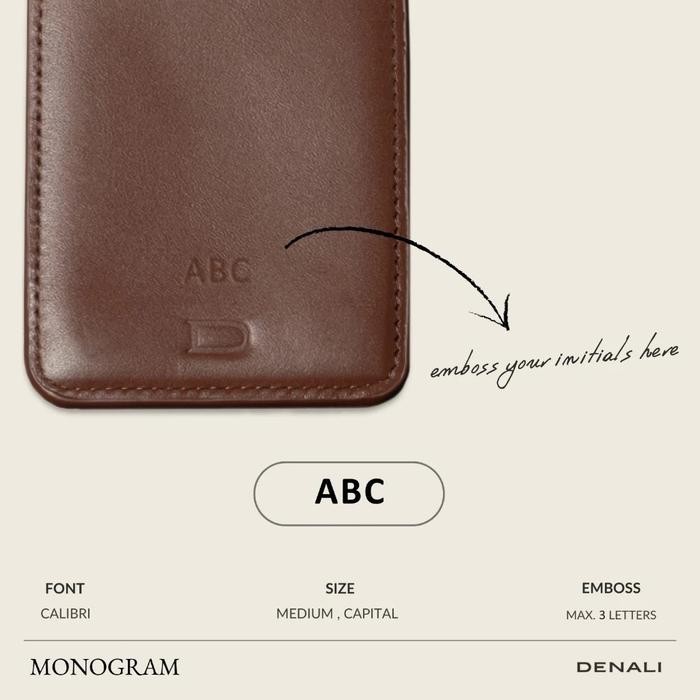 

DISKON Denali - Clovis Leather Lanyard - Name Tag / ID Card Holder Kulit Sapi Pria / Wanita