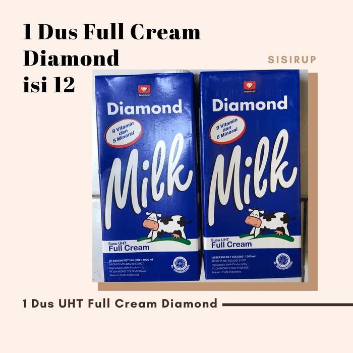 

Pilihan- Full Cream Diamond 1 Karton / Uht Diamond 1 Dus Isi 12