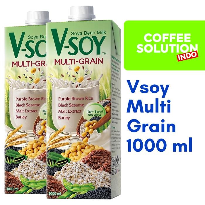 

Pilihan- Termurah! V-Soy Soy Milk Multigrain Uht - Multigrain 1L