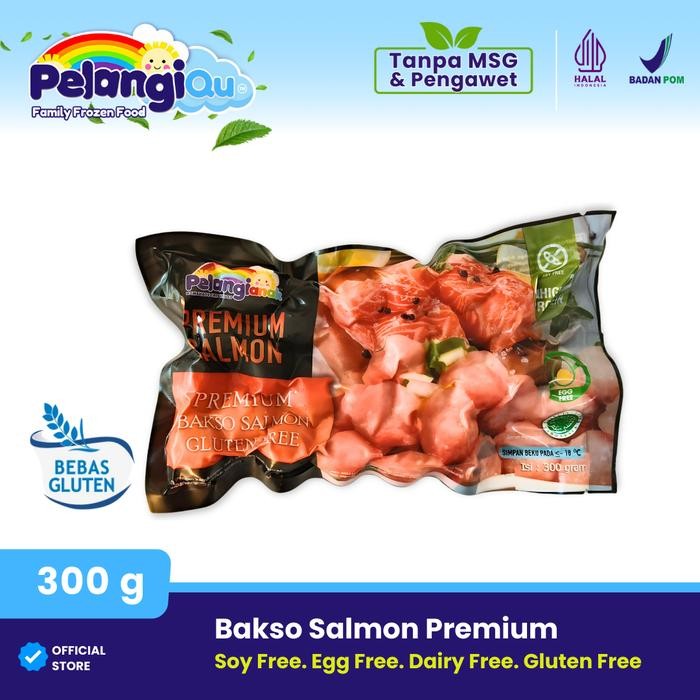

Pilihan- Pelangi Bakso Salmon Gluten Free Halal Natural Non Msg & Non Pengawet