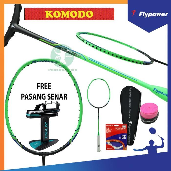 FLYPOWER KOMODO RAKET BADMINTON ORIGINAL