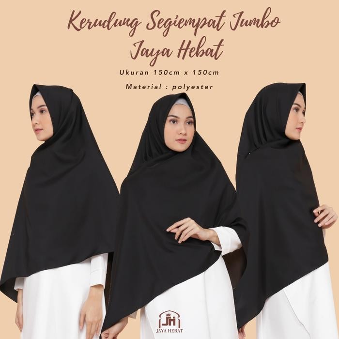Pilihan- Hijab Jilbab Kerudung Segiempat Segi Empat Jumbo 150X150 S4Al Jaya Hebat