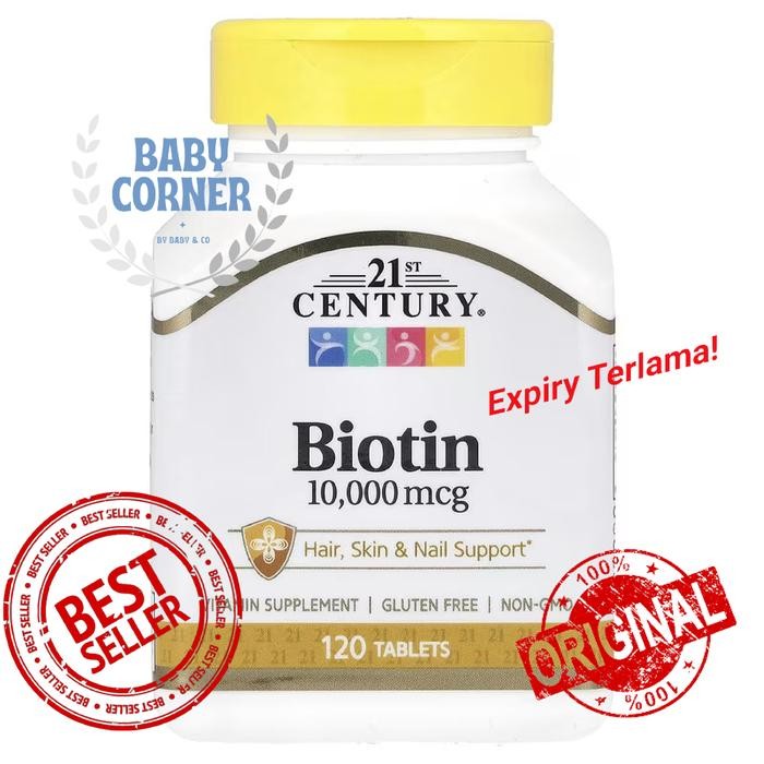 READY STOCK ORIGINAL USA 21st Century Biotin 10000 mcg