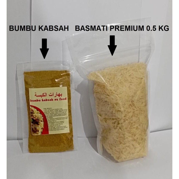

Stok Baru BASMATI 0.5KG DAN BUMBU KABSAH