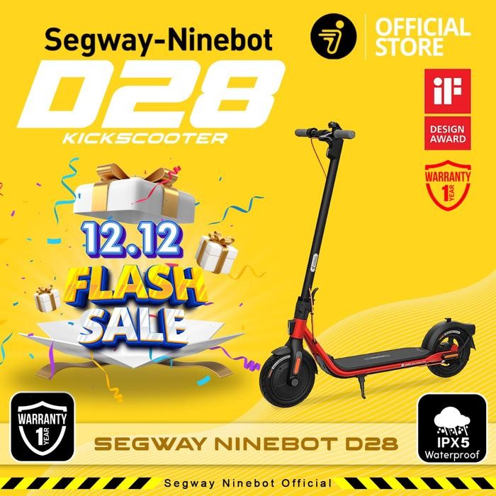 Segway Ninebot KickScooter D28 / Skuter Listrik Lipat