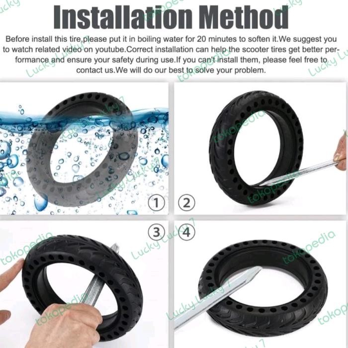 Pilihan- Ban Solid Skuter Listrik Otoped Mijia Skuter Listrik M365 Ban Mati Skuter 8,5 Inch