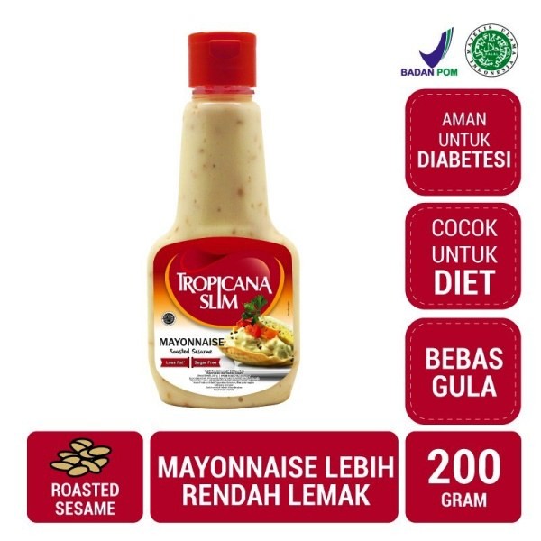 S50803 TROPICANA SLIM ROASTED SESAME MAYONAISE 200GR BOTOL MAJU BERSAMA (20251203)