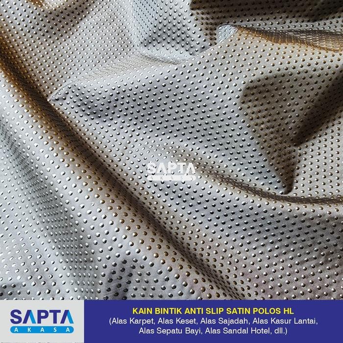 New Kain Bintik Anti Slip Satin Polos (Alas Karpet/Alas Keset)