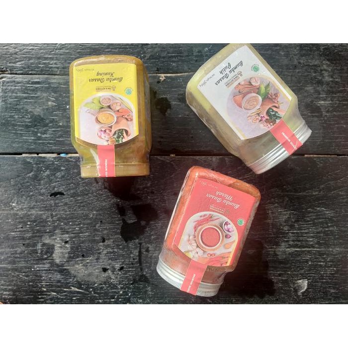

Stok Baru Bumbu Dasar Putih Merah Kuning 360 Gram Dapur Tins