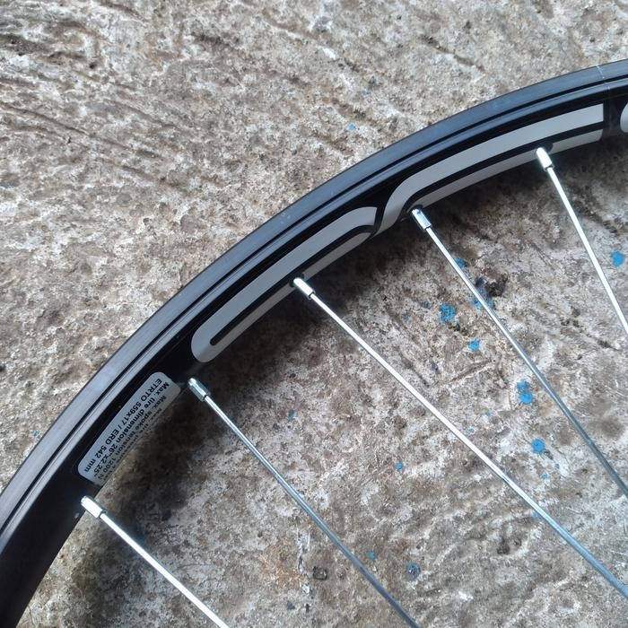 Paling Laris Velg Rims Sepeda/Wheelset 26 Mtb United Alloy Hitam 36H Terlariss 