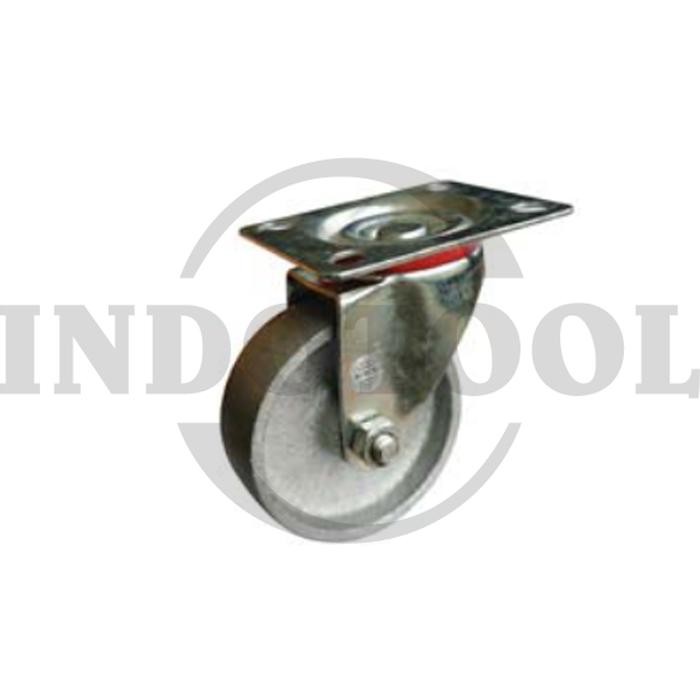 RODA BESI 5 " HIDUP /RODA TROLLEY BESI/ RODA TROLI (BERPUTAR)