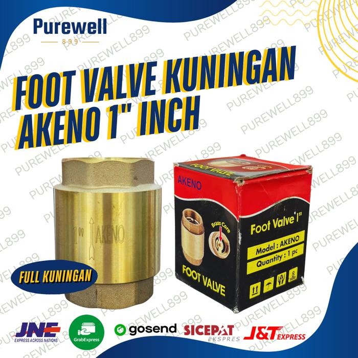 TUSEN KLEP KUNINGAN 1 INCH AKENO - FOOT VALVE 1 INCH KUNINGAN AKENO SPAREPART POMPA AIR - TUSEN KLEP