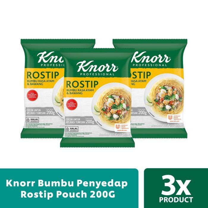 

TERMURAH Knorr Bumbu Penyedap Rostip Pouch 200G - 3 Pouch READY STOCK