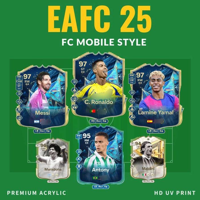 Gantungan Kunci PEMAIN SEPAKBOLA EAFC 25 FC MOBILE - ACRYLIC KEYCHAIN PREMIUM HD UV PRINT