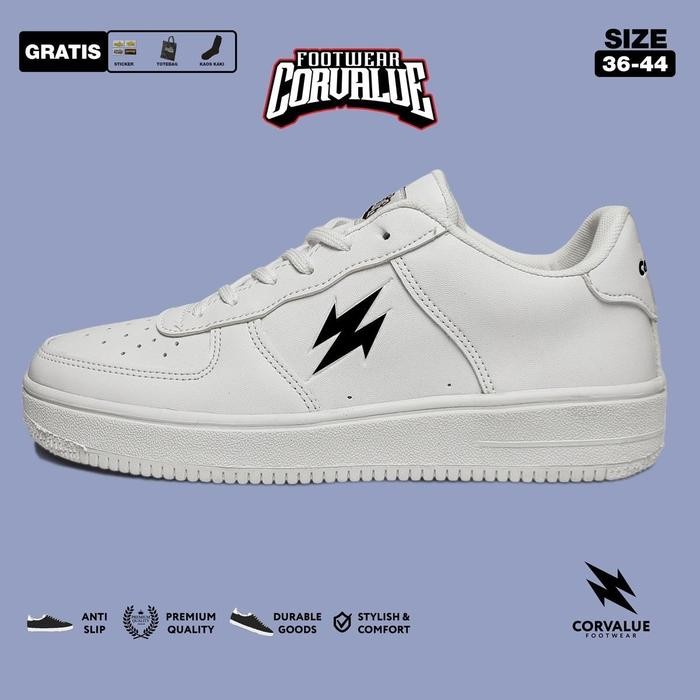 Compass - Sepatu Sepatu Starboy Sneakers Kasual Pria Wanita001 Hiratsuka Bw Original Casual Shoes