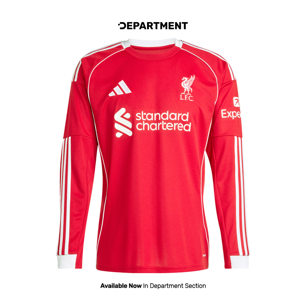 ADIDAS Jersey Bola Pria LIVERPOOL FC 25/26 HOME LS JV6456 ORIGINAL