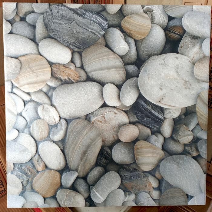 Keramik 50x50 TERAS BLACK BROWN OAK