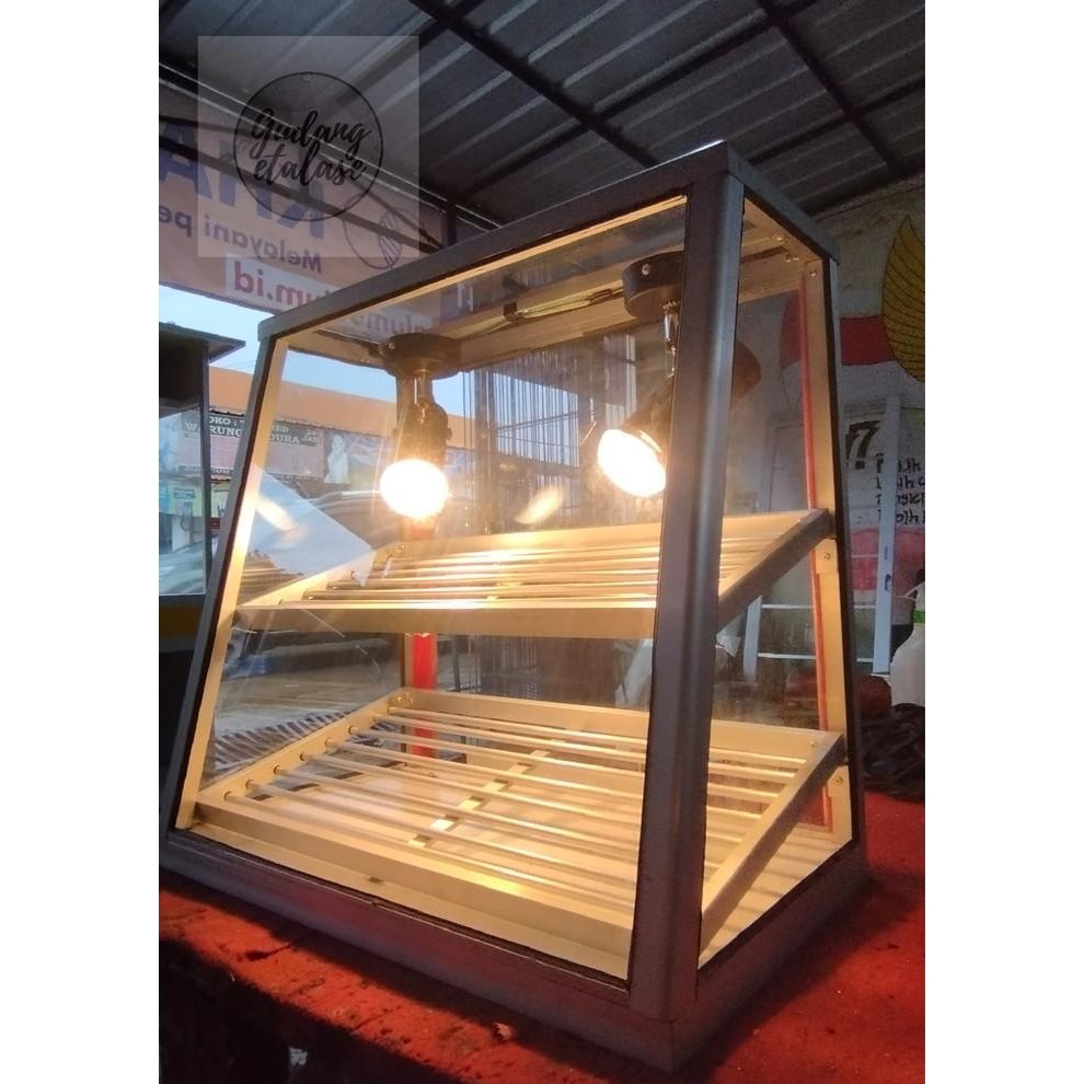 Etalase fried chicken 2 rak (khusus kargo)