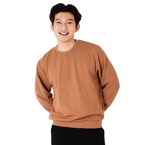 POSHBOY Kaos Lengan Panjang Pria Brown I Baju LongSleeve I Sweatshirt I Gibraltar terlaris