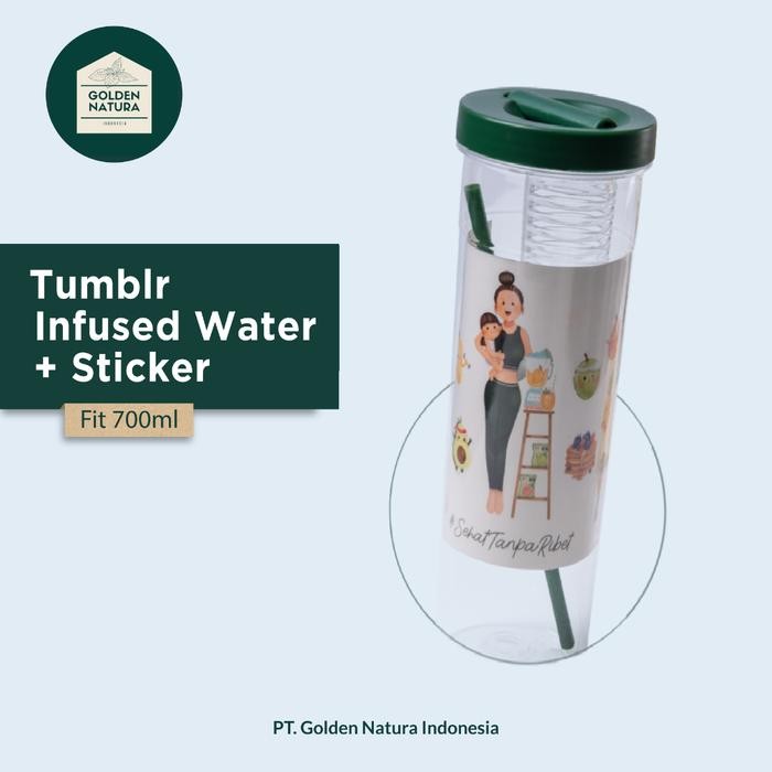 Botol Tumblr Infused Water - Fit 700Ml