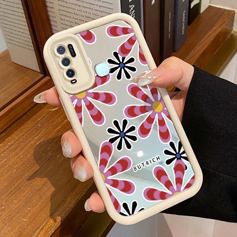 Casing Hp VIVO Y50 VIVO Y30 VIVO Y30i Case Casing Bunga HP pola Kesing Kasing cermin Cesing Silikon 