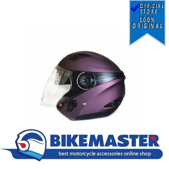 Helm Zeus ZS-610 Matt Purple/Ungu Half Face