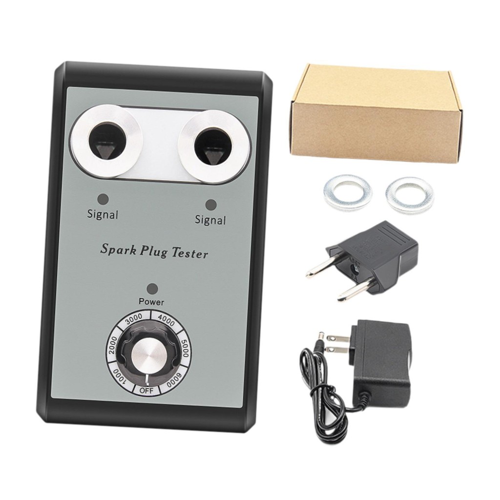 Car Spark Plug Tester Premium Car Ignition Plug Detector Double Hole Car Spark Tester Tool High Perf