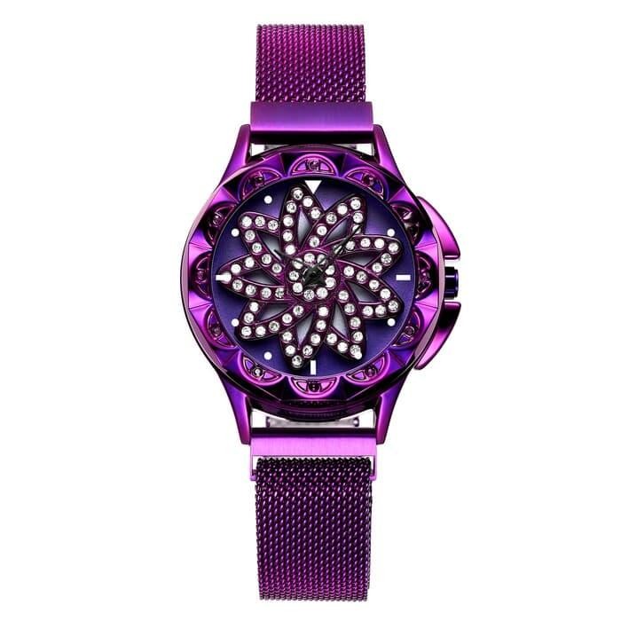 Jam Tangan Wanita Stainles Ungu Promo 