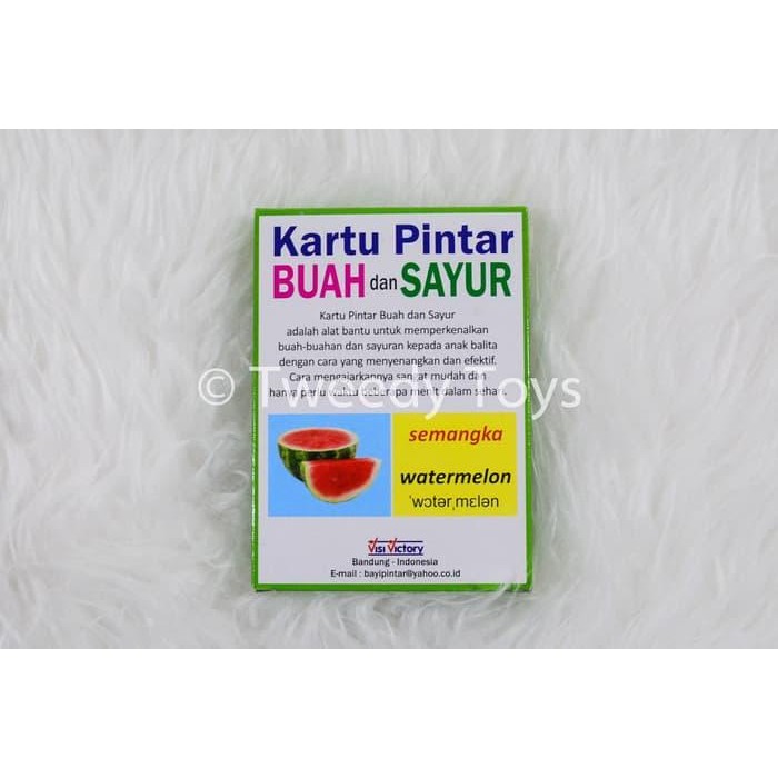 0uv2- Flashcard / Flash Card / Kartu Pintar Buah Dan Sayur