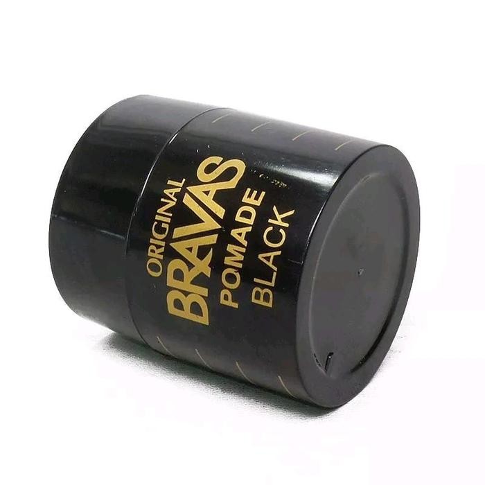 i63w- Bravas Pomade 80 Gram Black Minyak Rontok Pria