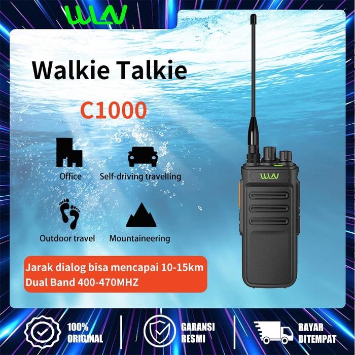 Ready HT WLN C1000 Jarak Jauh Ready 10km-15Km Walkie Talkie Power 10 watt Ba