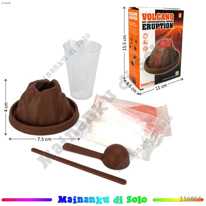 [Mainanku] Mainan Gunung Meletus DIY Volcano Eruption