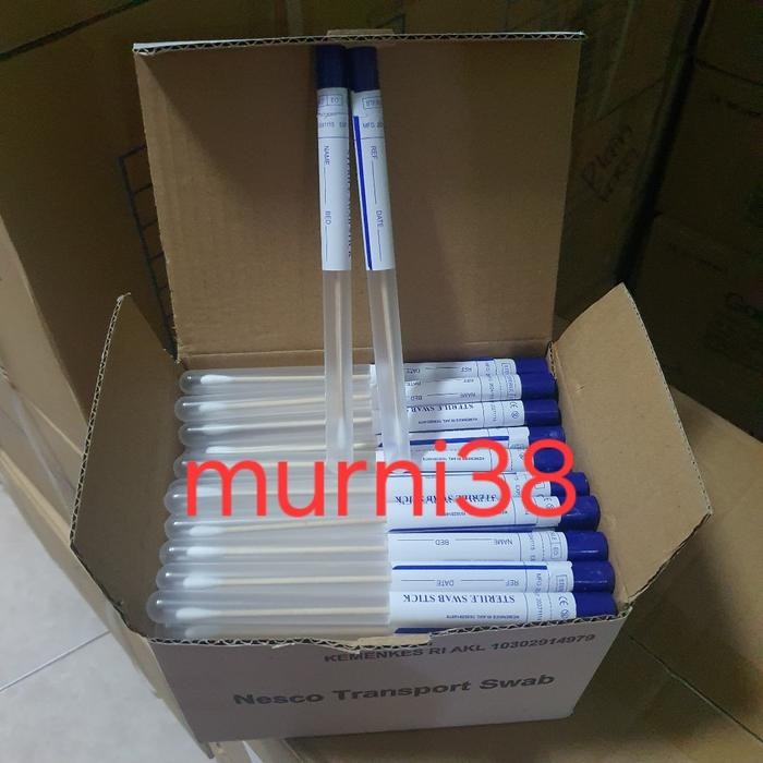 Transport Lidi Swab Steril Nesco/Kapas Lidi Steril/Cotton Swab
