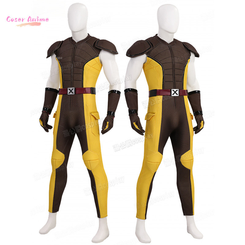 NEW DEADPOOL 3 WOLVERINE COSPLAY COSTUME SUPERHERO COSPLAY ZENTAI FULL SET WITH BOSYSUIT SHOES