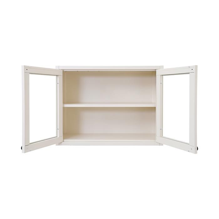 INFORMA SCOTT KABINET DINDING DAPUR DENGAN 2 PINTU KACA - PUTIH