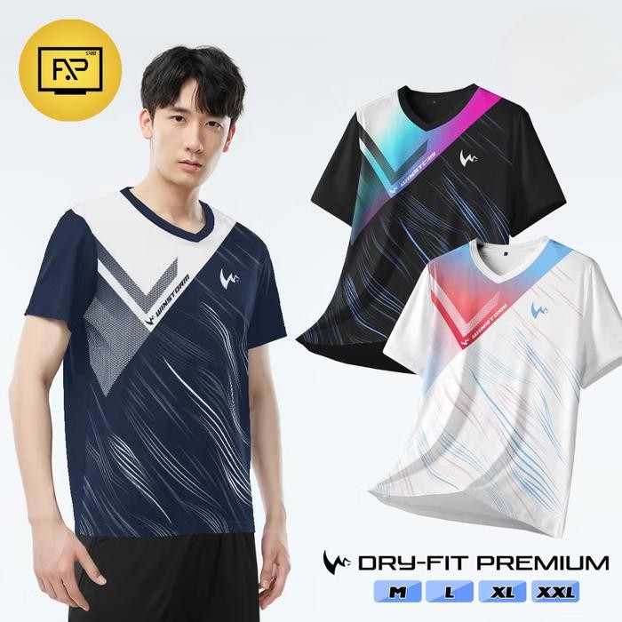 ORIGINAL WINS ZENDER JERSEY BADMINTON BAJU BADMINTON JERSEY VOLLY BAJU OLAHJERASEY RUNNING BAJU LARI
