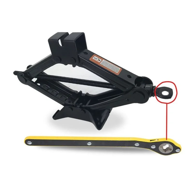 Car Labor-saving Jack Ratchet Wrench Scissor Jack Garage Tire Wheel Lug Wrench Handle Labor-saving W