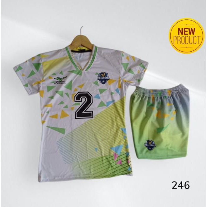 ASLI STELAN OLAHWANITA FULL PRINTING / KAOS VOLLY 246 Baju Pakaian READY STOCK