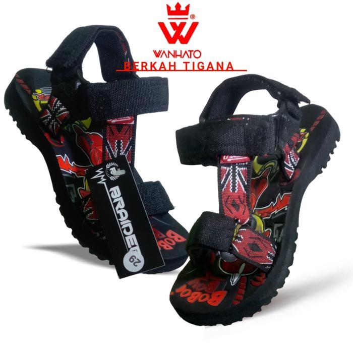pw5d-Wahato Sandal Gunung Tali Belakang Anak Laki-Laki 4 Tahun Sampai 7 Tahun Karakter