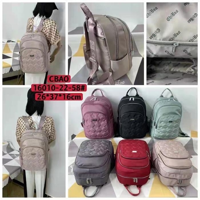ASLI Tas Ransel Laptop Chibao CB 16010-22-58 Kanvas Wanita READY STOCK