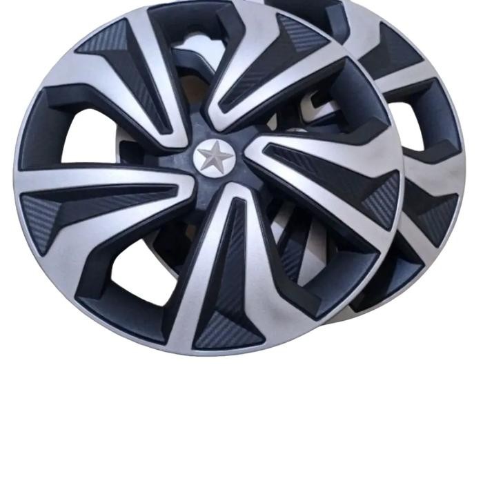 Dop Velg Mobil All New Avanza Xenia Ring 14 Inch Bahan ABS Berkualitas Warna Hitam Combinasi