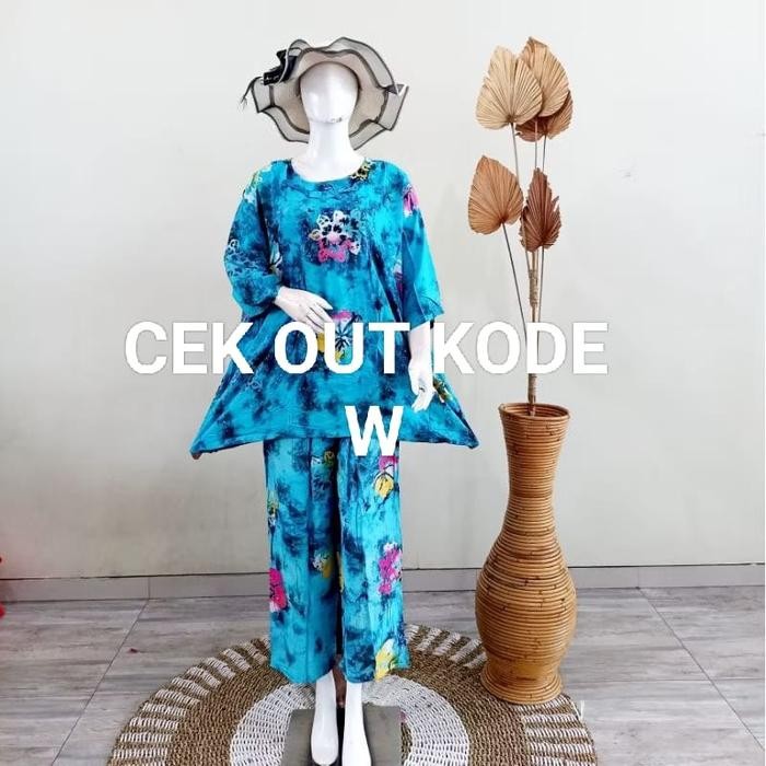 New Setelan Celana Panjang Batik Alvin Dewasa Abg WoW Abg Standard - Wanita, Baju Motif Batik