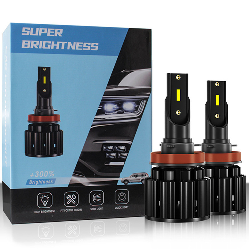 ZES-1860 Super Bright Beads H4 H7 LED Headlight Bulb Violet Copper