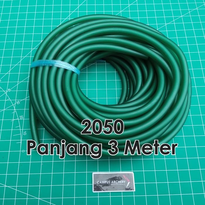 q9v5- Karet Ketapel 5Mm 2050 Hijau Tua Panjang 3 M