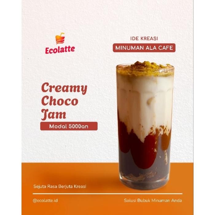 Ready- Ecolatte Royal Choco 1Kg Bubuk Serbuk Minuman Powder Drink Aneka Rasa Murah Instan Cocok