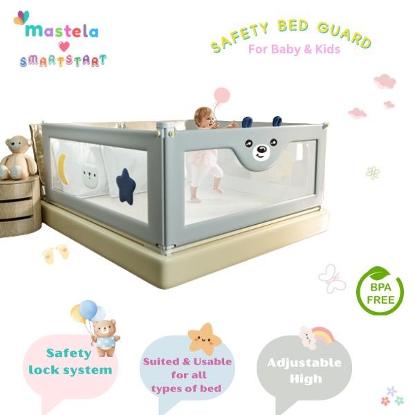 MASTELA Baby Bed Rail Safety Guard Bed Guard Rail Fence Pagar Pembatas Pengaman Pagar Kasur Bayi