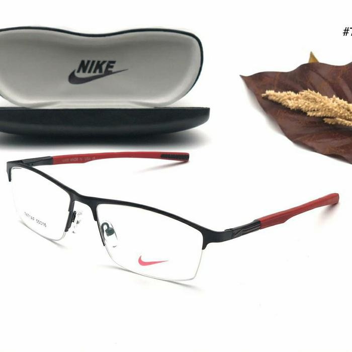 Promo Frame Kacamata Sport Nk Minus Pria Wanita Half Frame