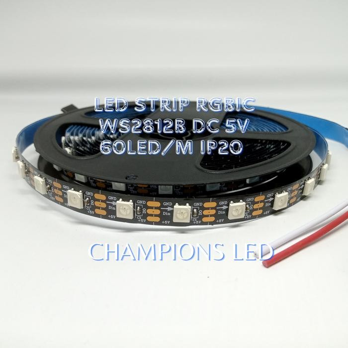 Led Strip Rgb Ic Ws2812B Dc 5V 60 Led/M Ip20 Champions Led
