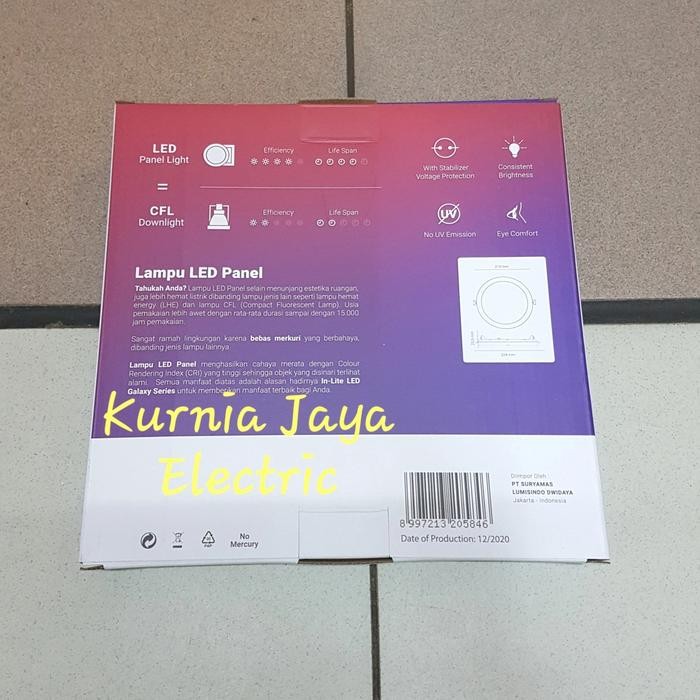 New New INLITE Downlight Panel Light LED Inbow 18w Bulat INPSR